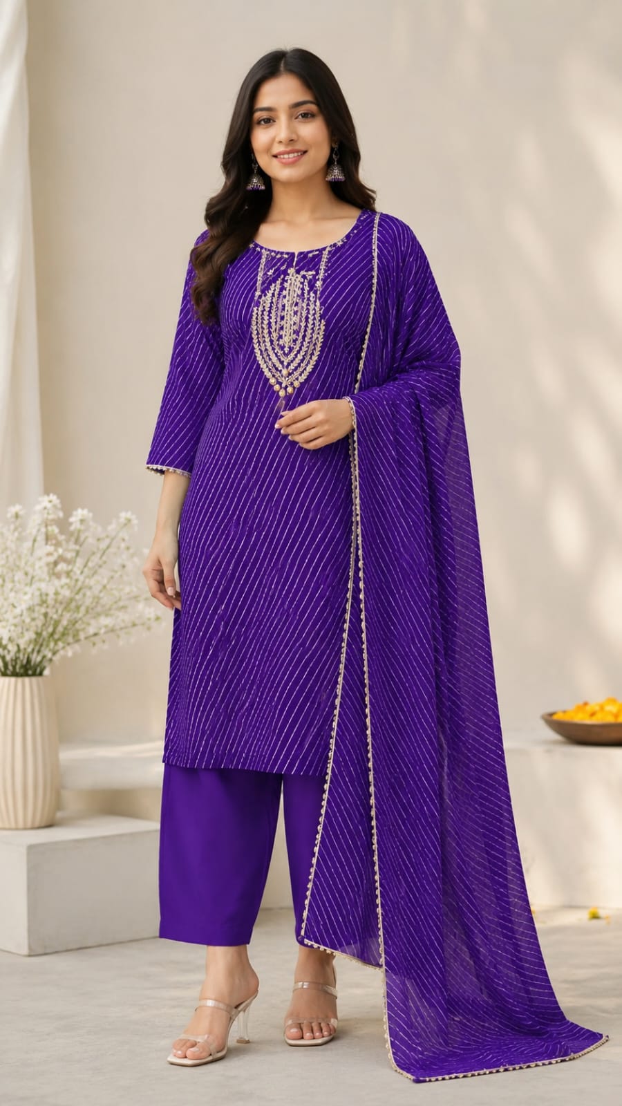 Rajneel Gota Patti Georgette Full Suit