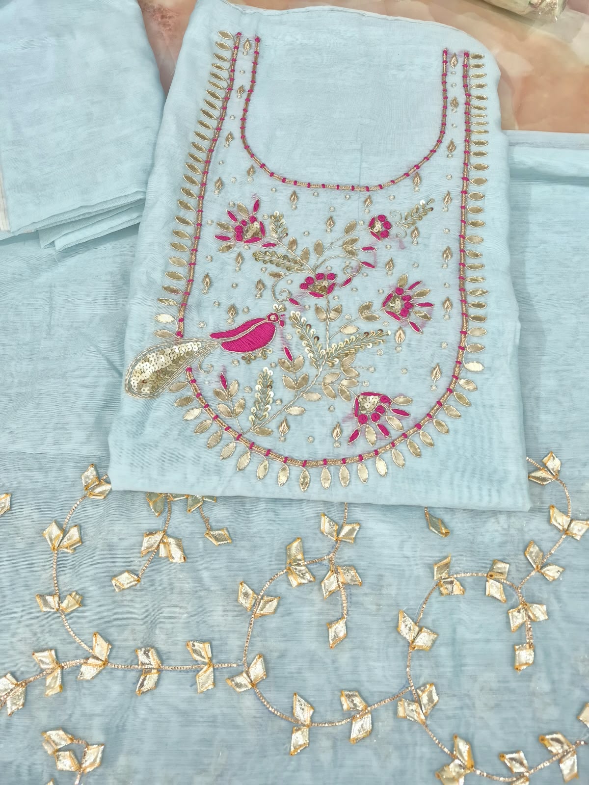 Avyukta Gota Patti Chanderi Suit