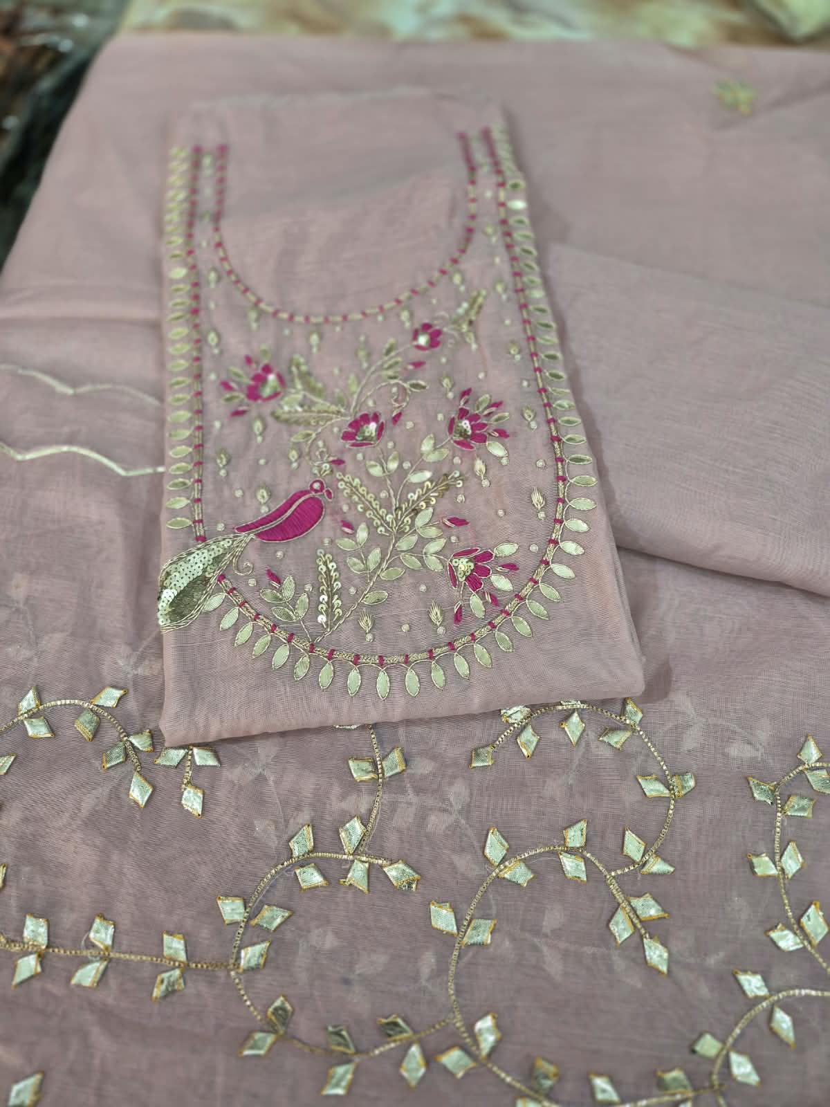 Ishani Gota Patti Chanderi Suit