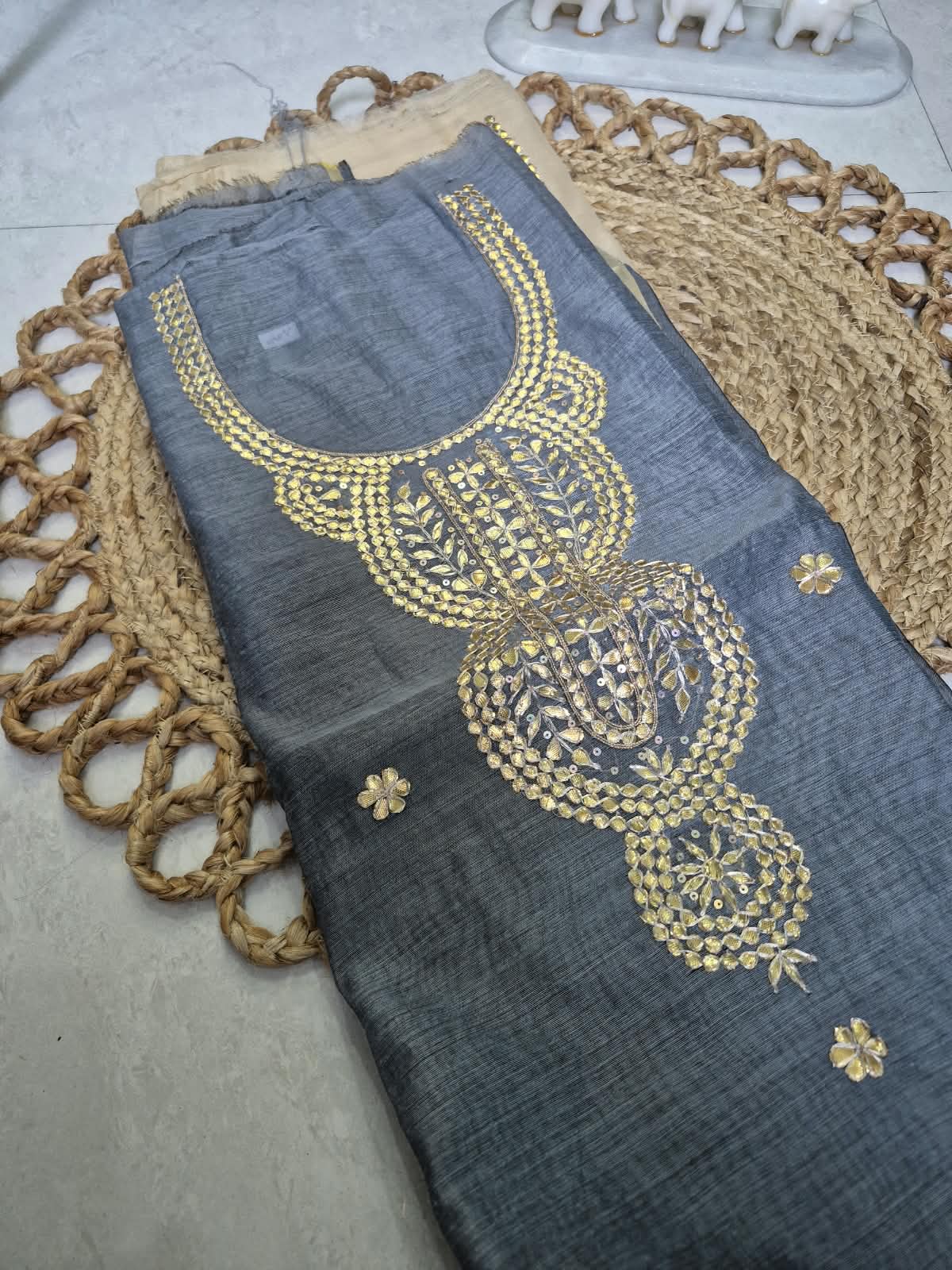Riwaayat Gota Patti Chanderi Kurta pcs