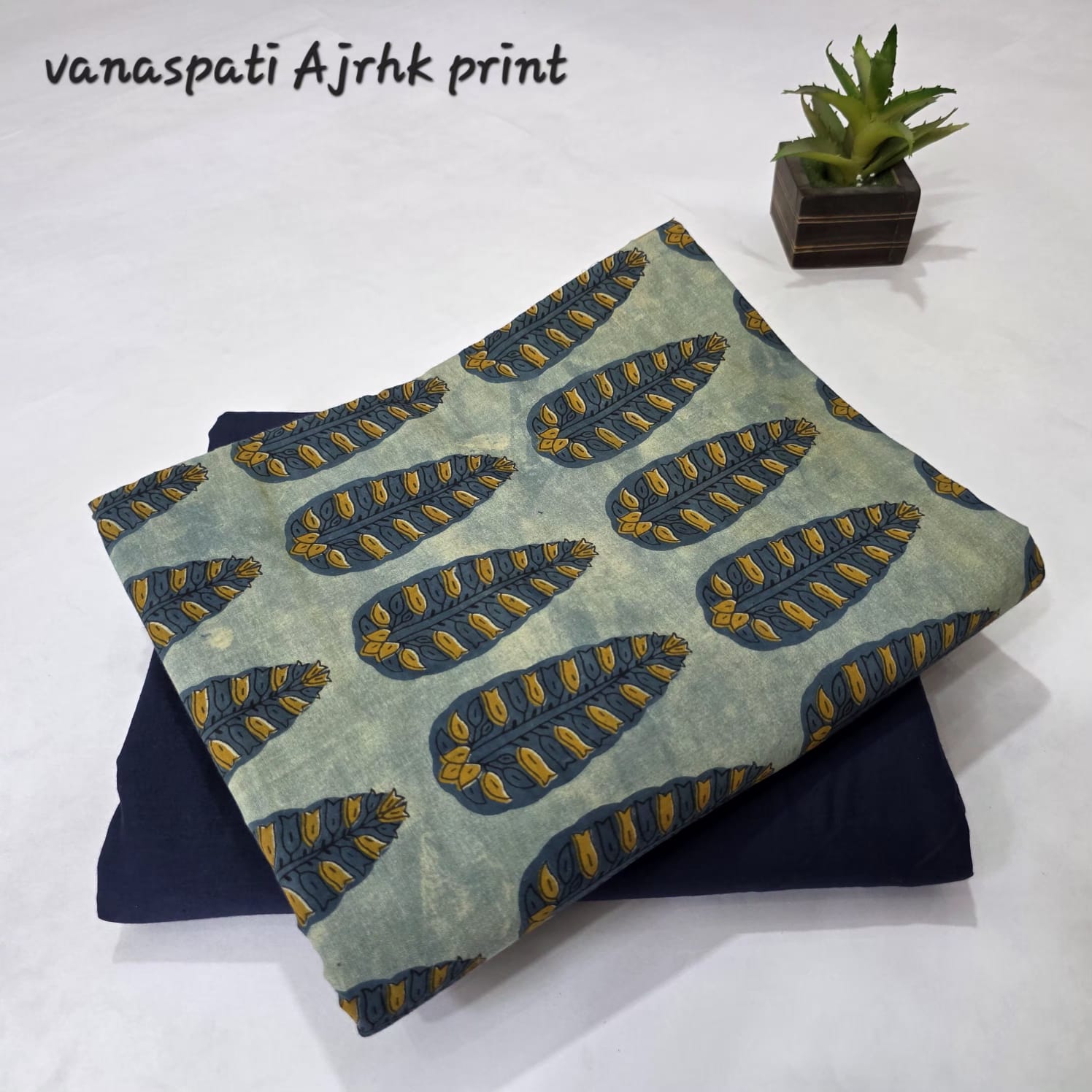 Premium Ajrakh Print [Nashpal dye] 2pcs Suit