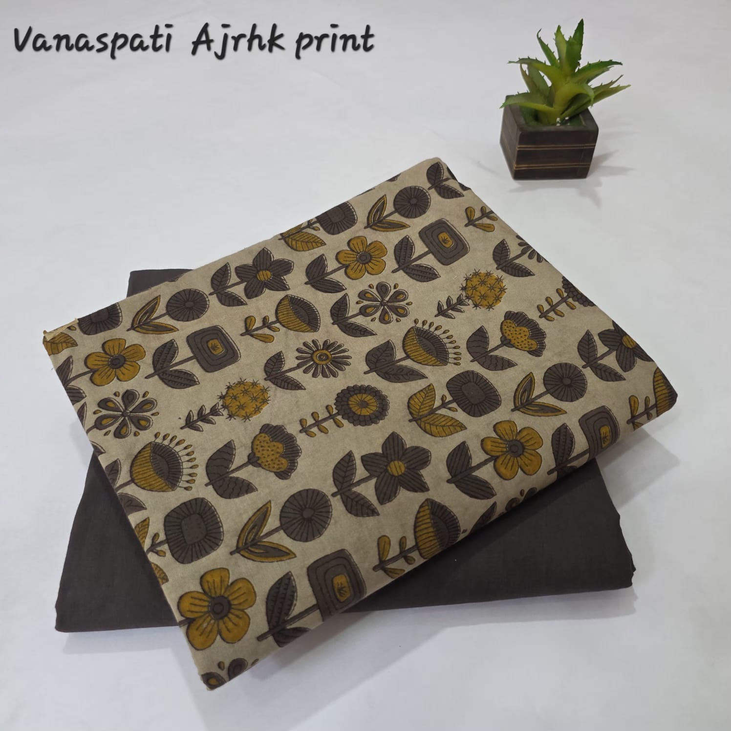 Premium Ajrakh Print [Nashpal dye] 2pcs Suit