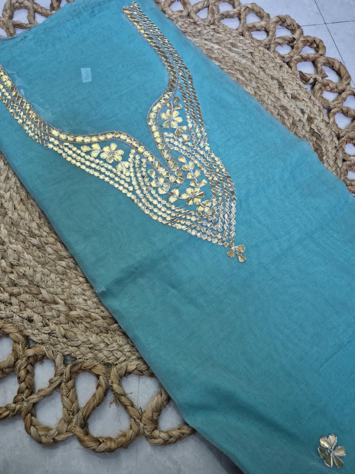 Riwaayat Gota Patti Chanderi Kurta pcs