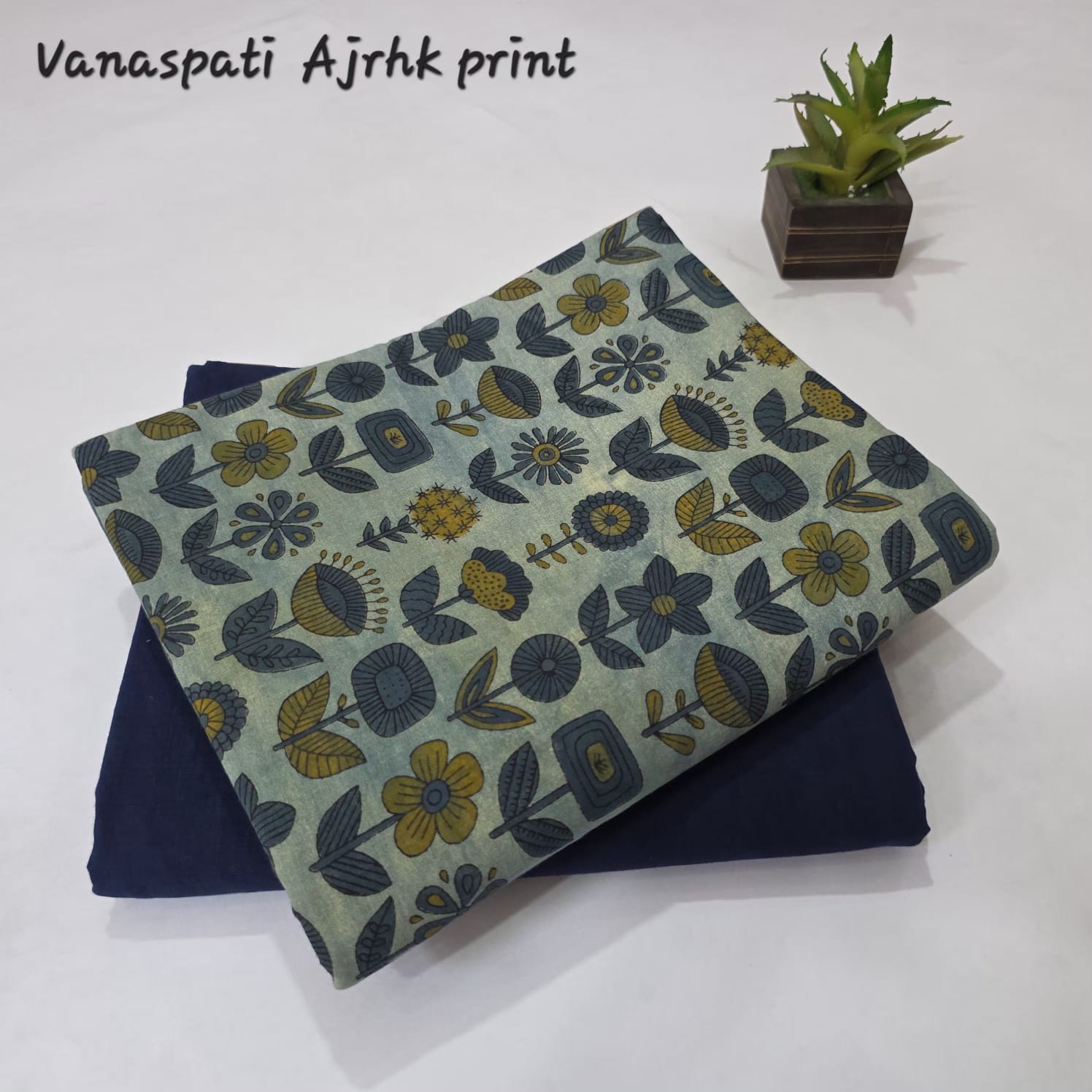Premium Ajrakh Print [Nashpal dye] 2pcs Suit