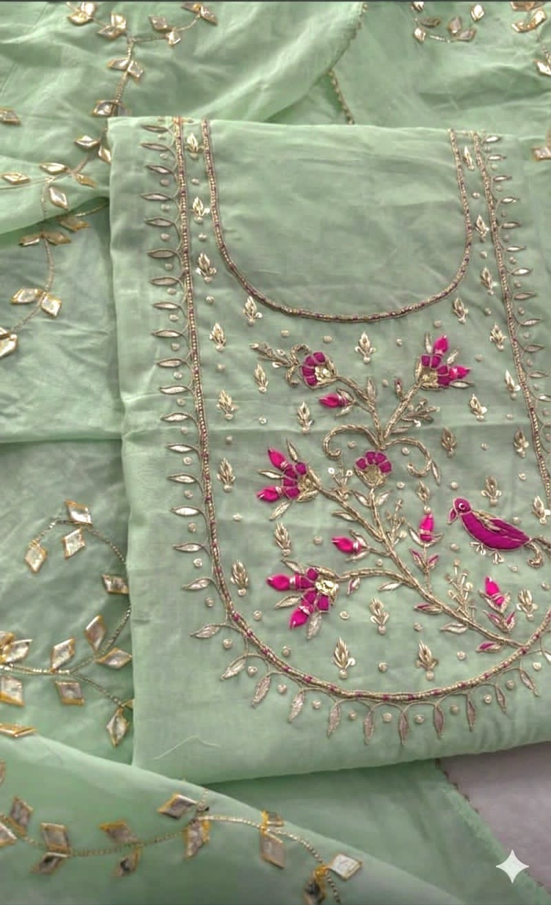 Ishani Gota Patti Chanderi Suit