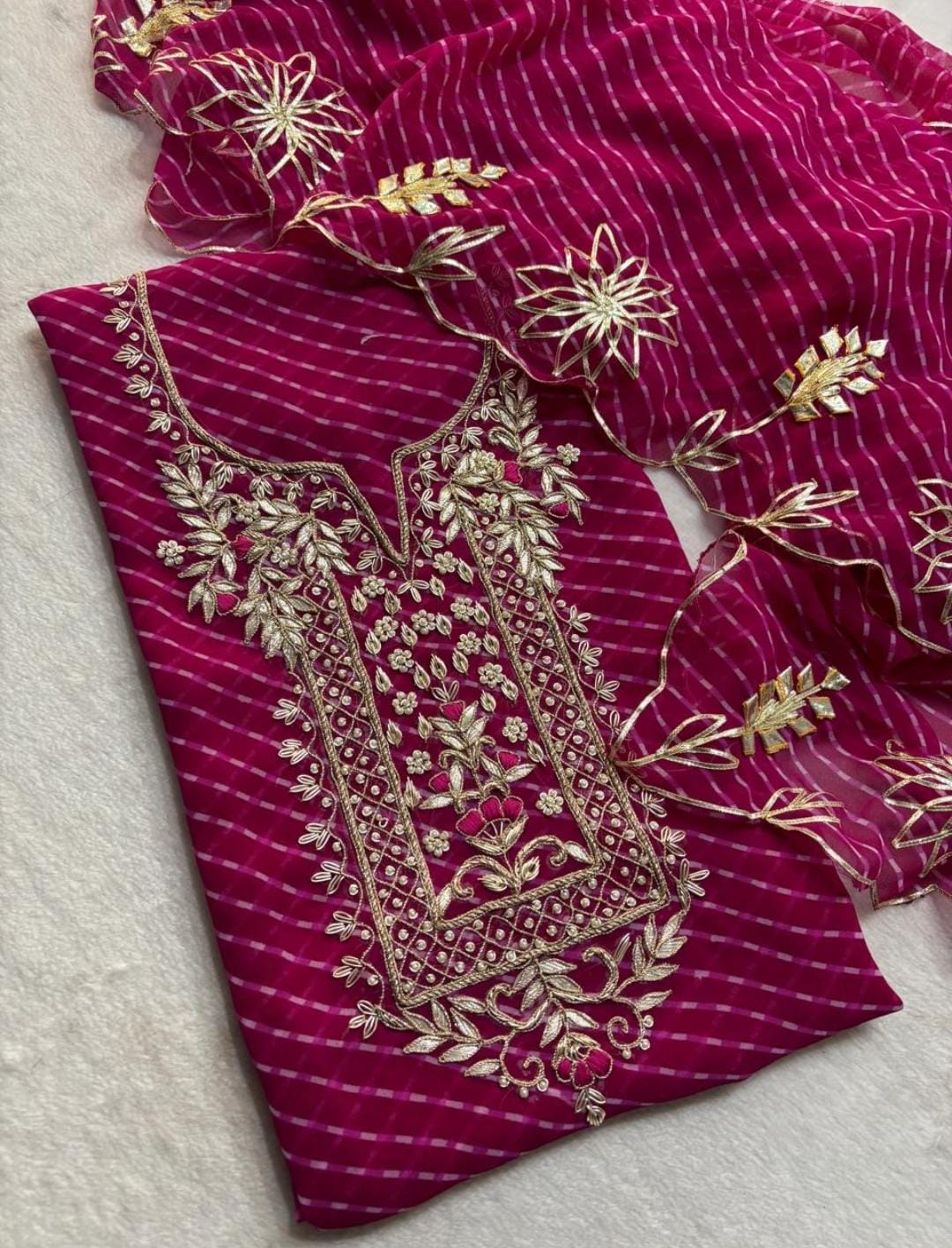Nazakat Gota Patti Georgette Full Suit
