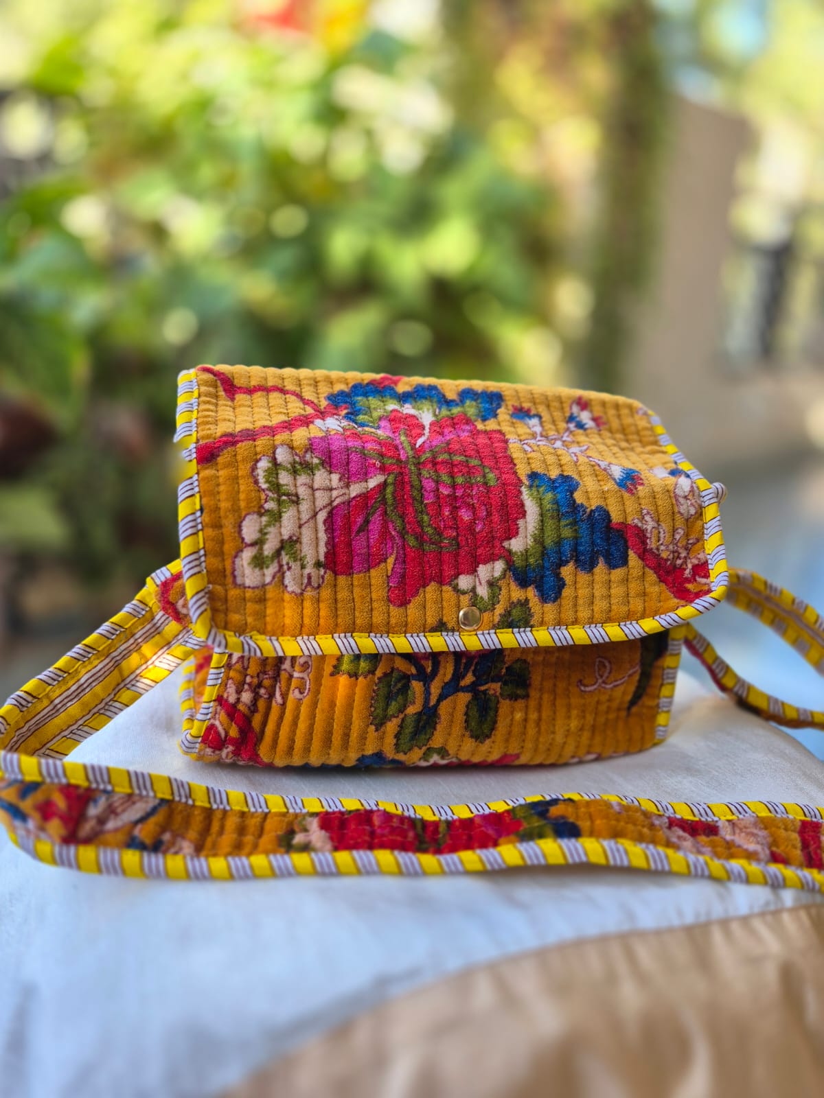 Velvet Sling Bag