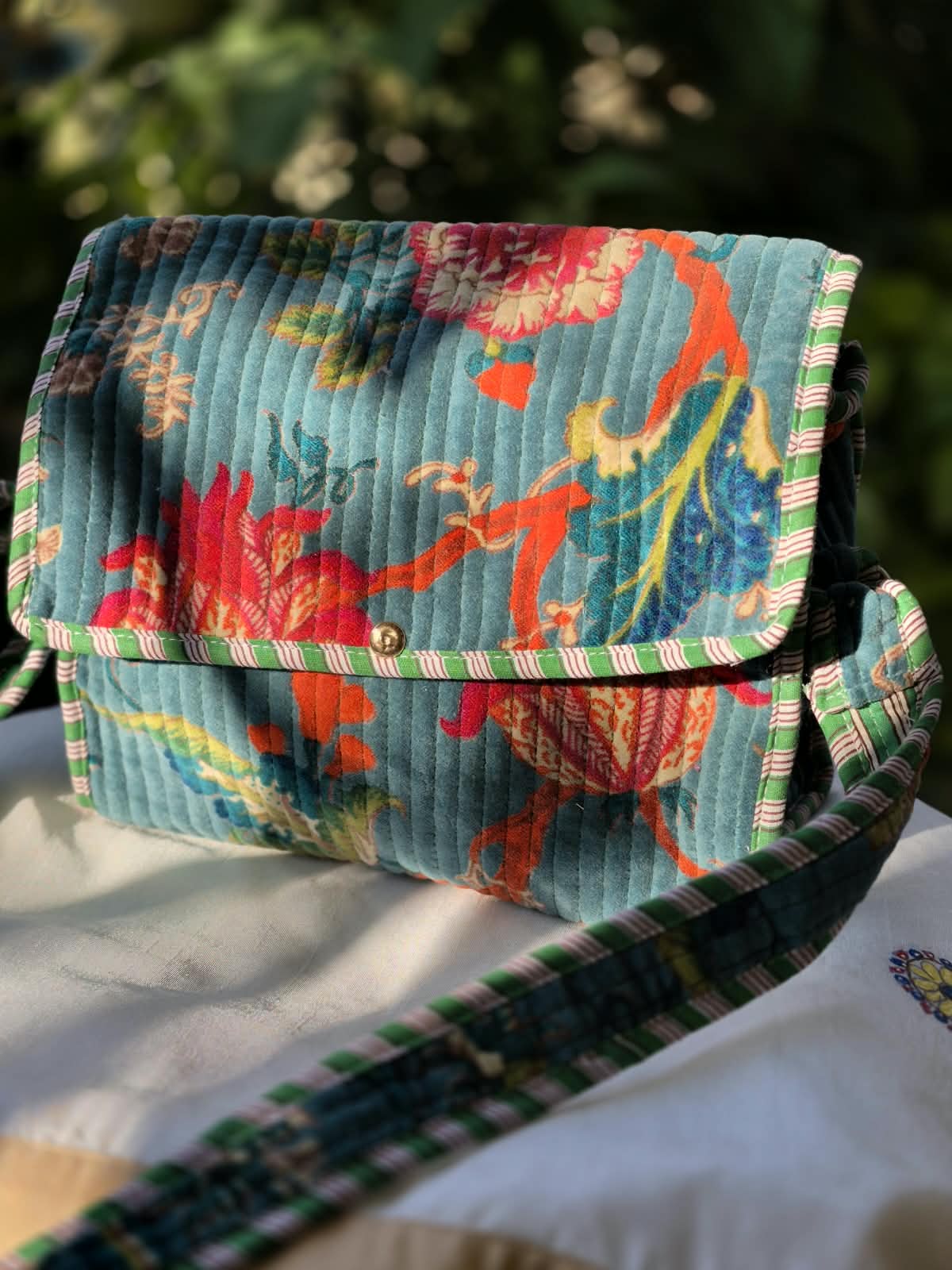 Velvet Sling Bag