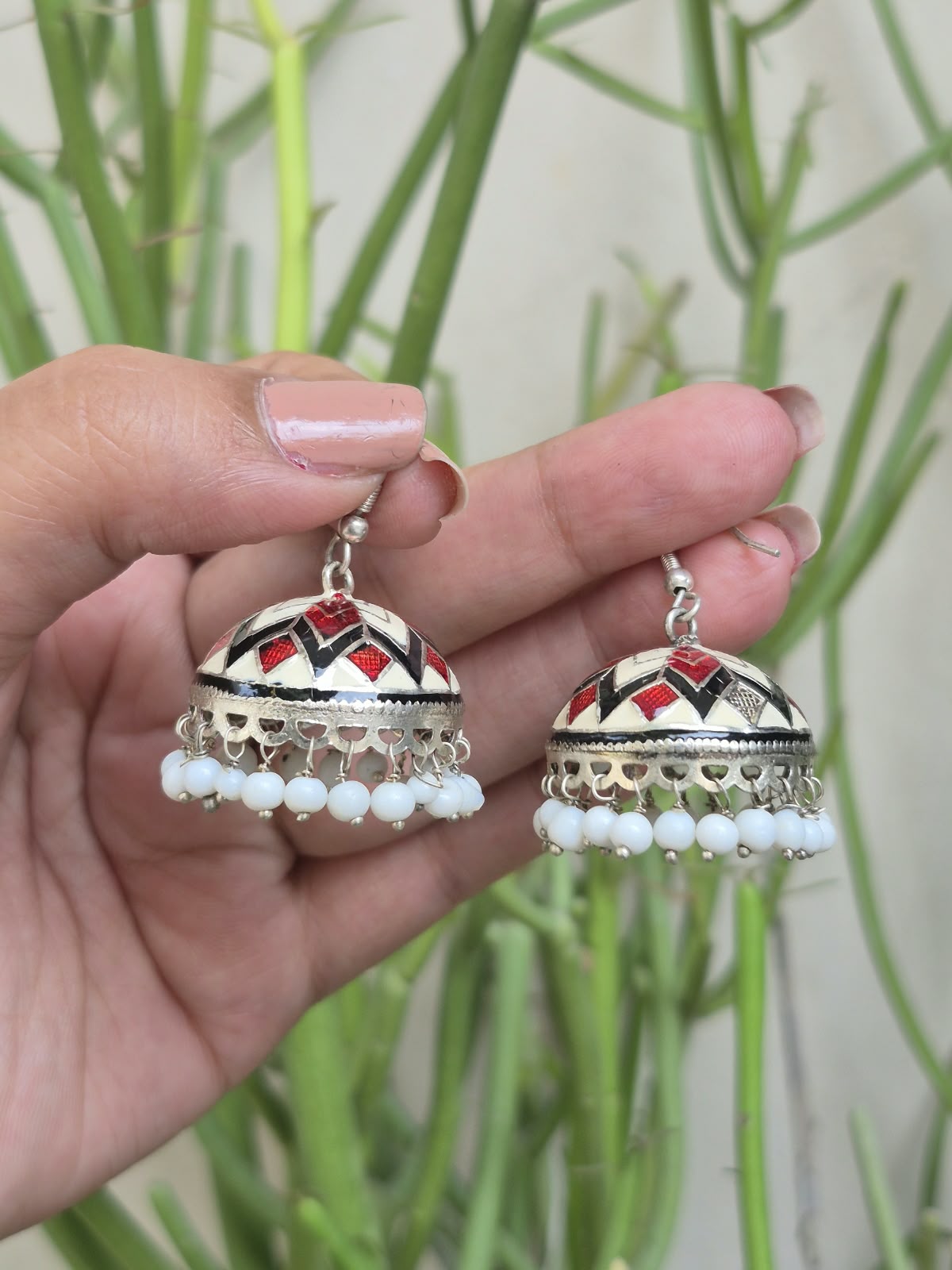 Oxidized Jhumki Earrings