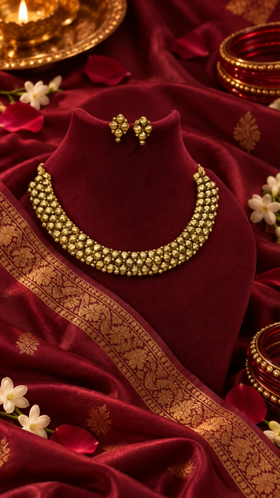 Amaya Gram Gold Necklace Set