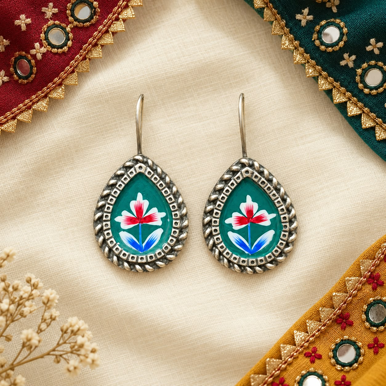 Gulshan Meenakari Earrings