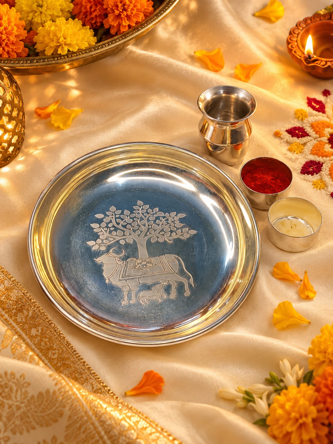 MINI POOJA THALI [MANDIR]