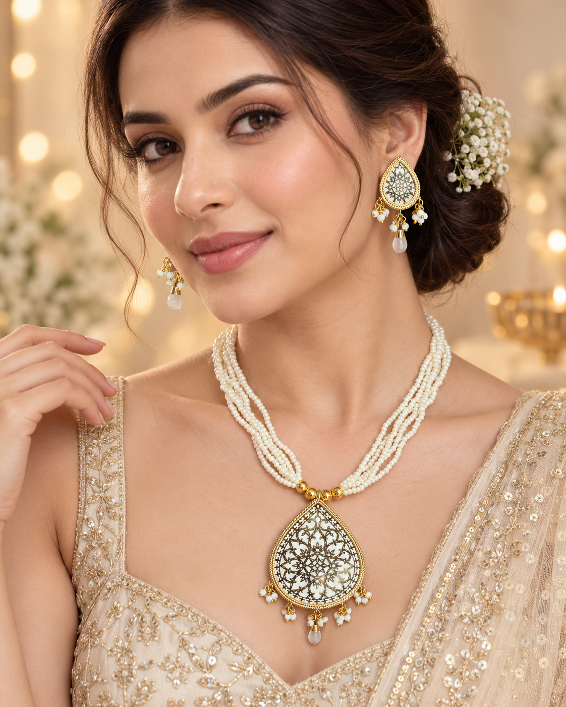 Thewa Pendant Set
