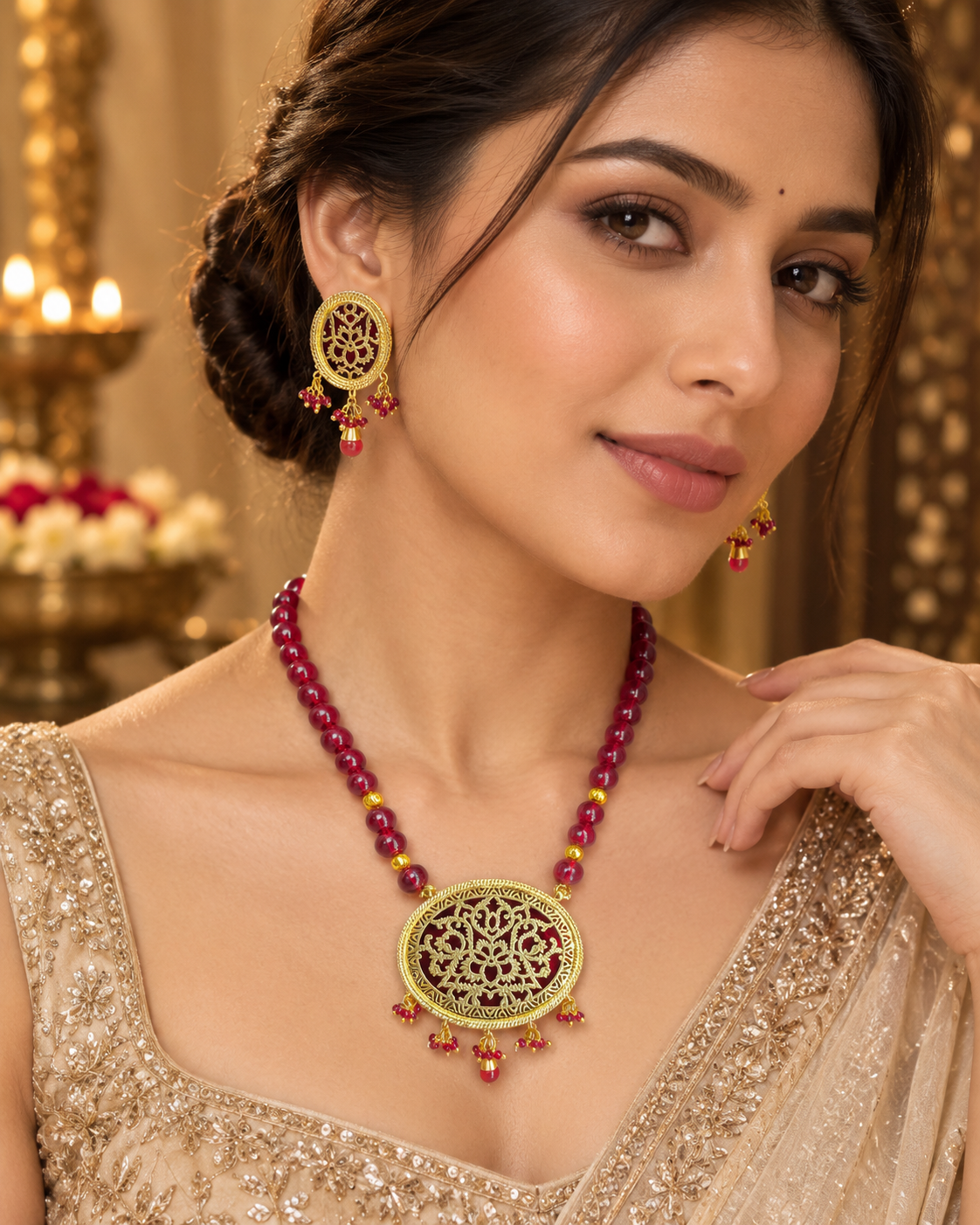 Thewa Pendant Set