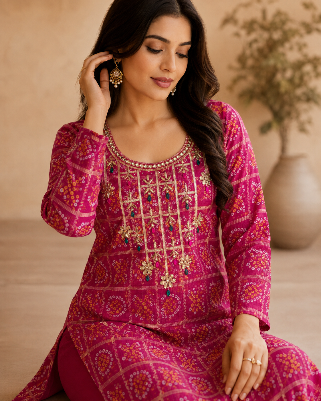 Eshvika Gota Patti Kota Doriya kurta