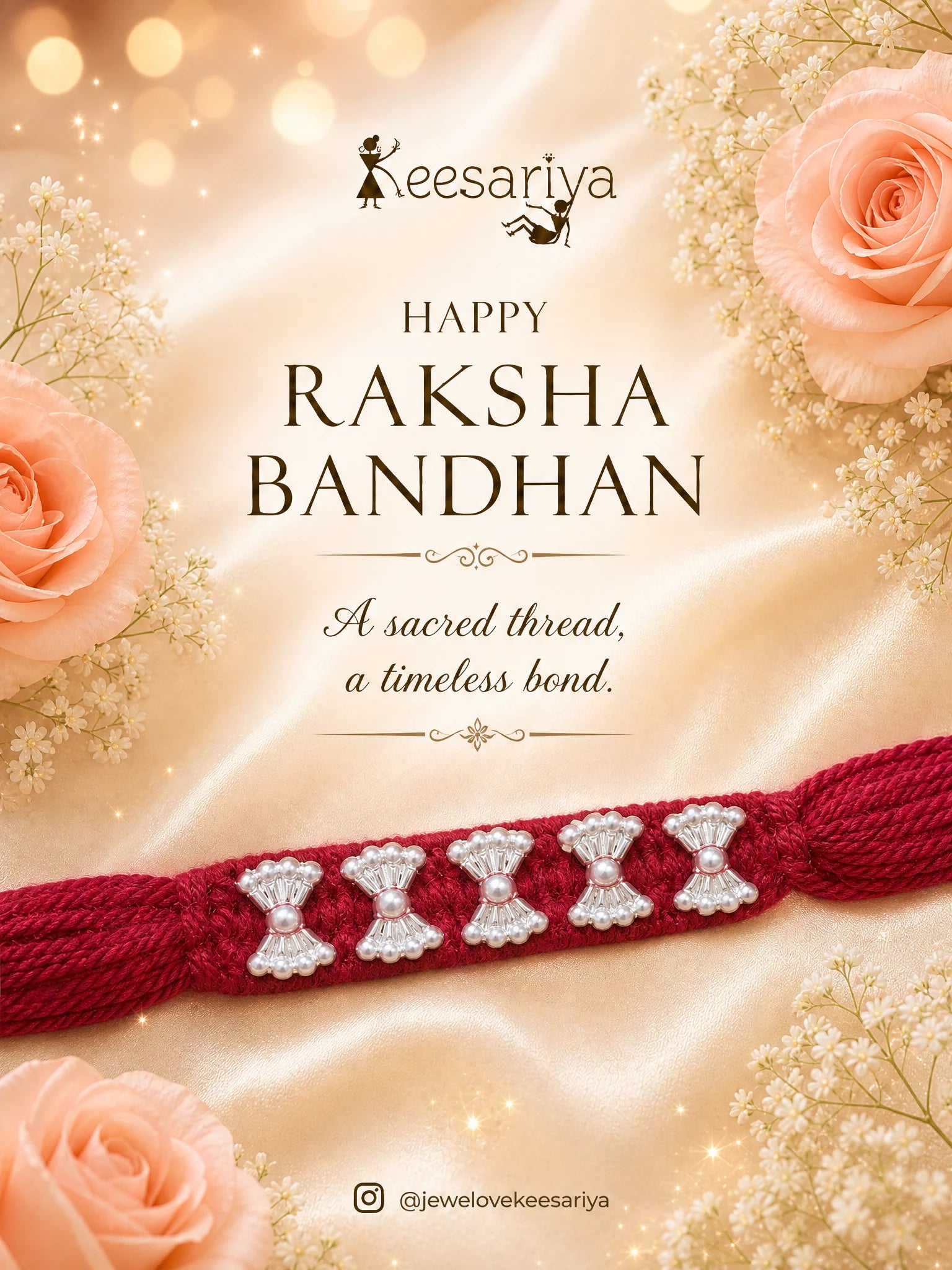 Minimal Silver Rakhi ( Purity 92.5% ) D 22