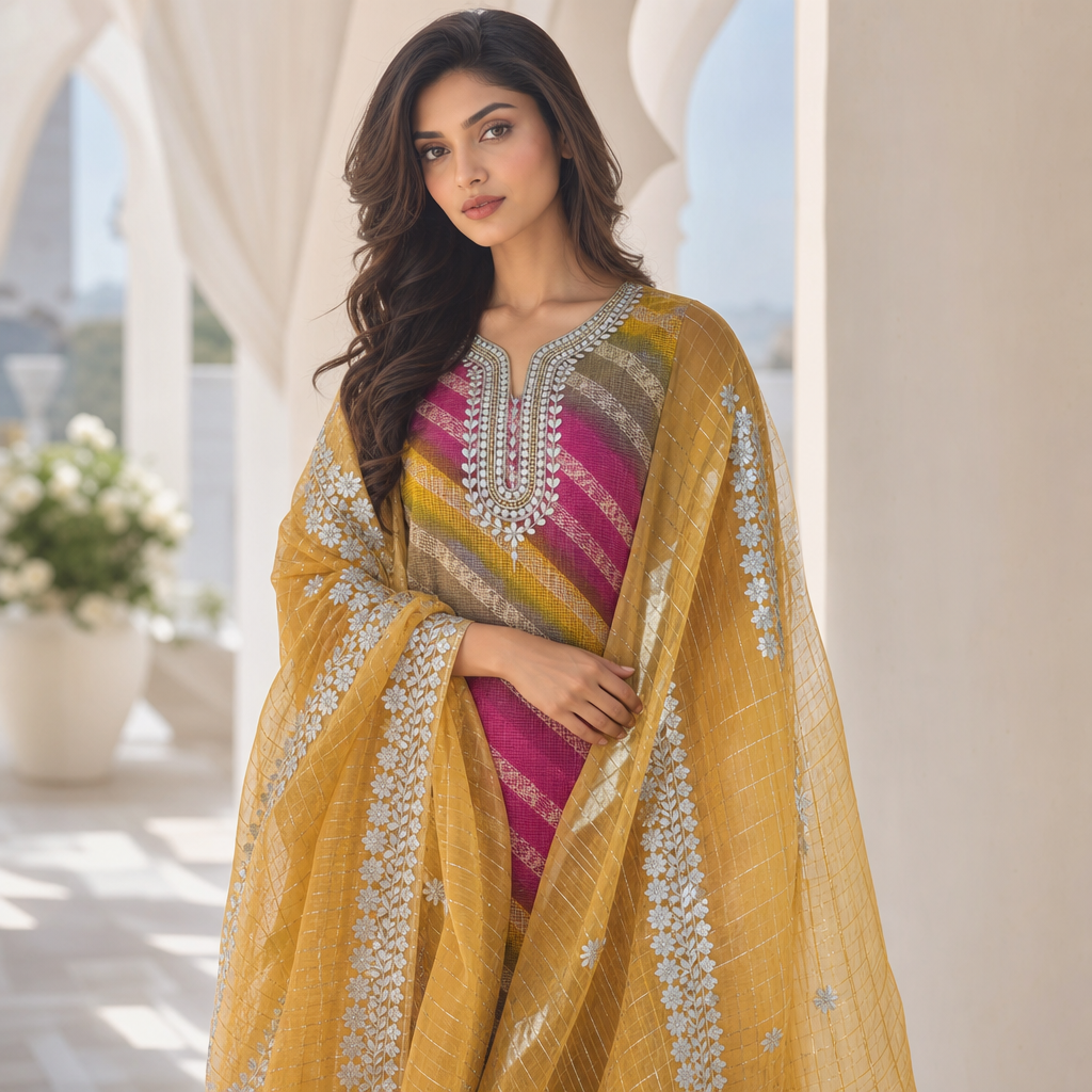 Sunehri Gota Patti Kota Doriya 2 pc Suits