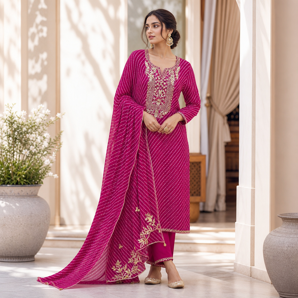 Meher Gota Patti Georgette Full Suit