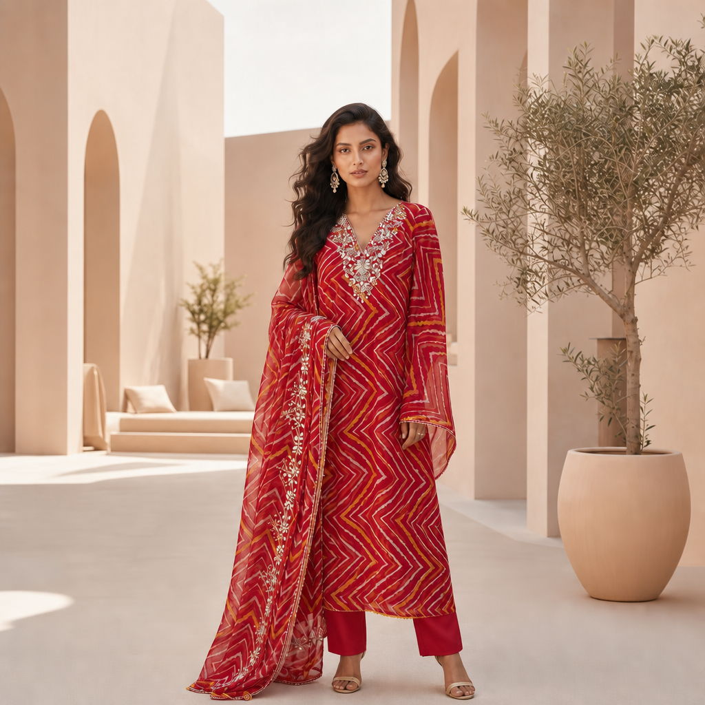 Aabha Gota Patti Kota Doriya Full Suit