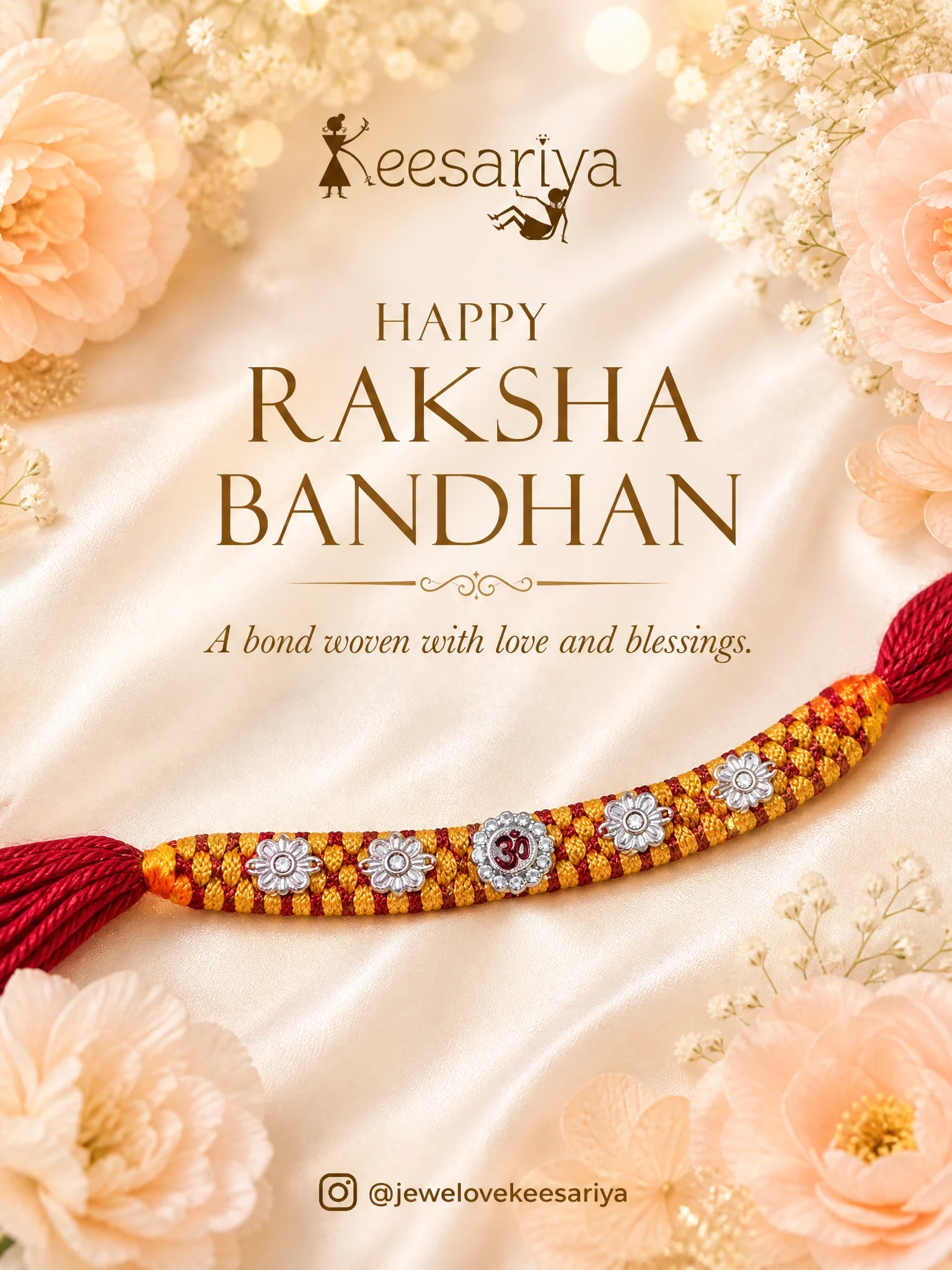 Minimal Silver Rakhi ( Purity 92.5% ) D 23