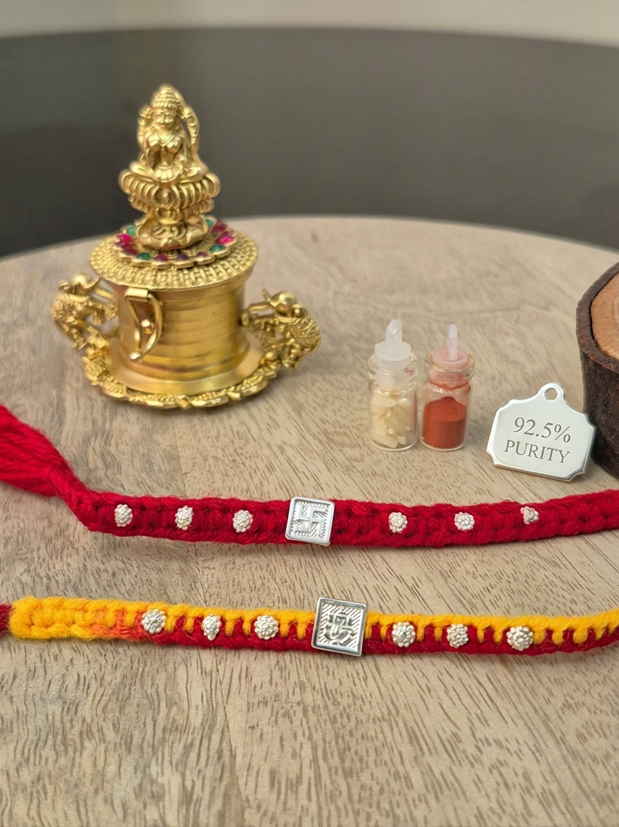 Minimal Silver Rakhi D 12 ( Purity 92.5% )