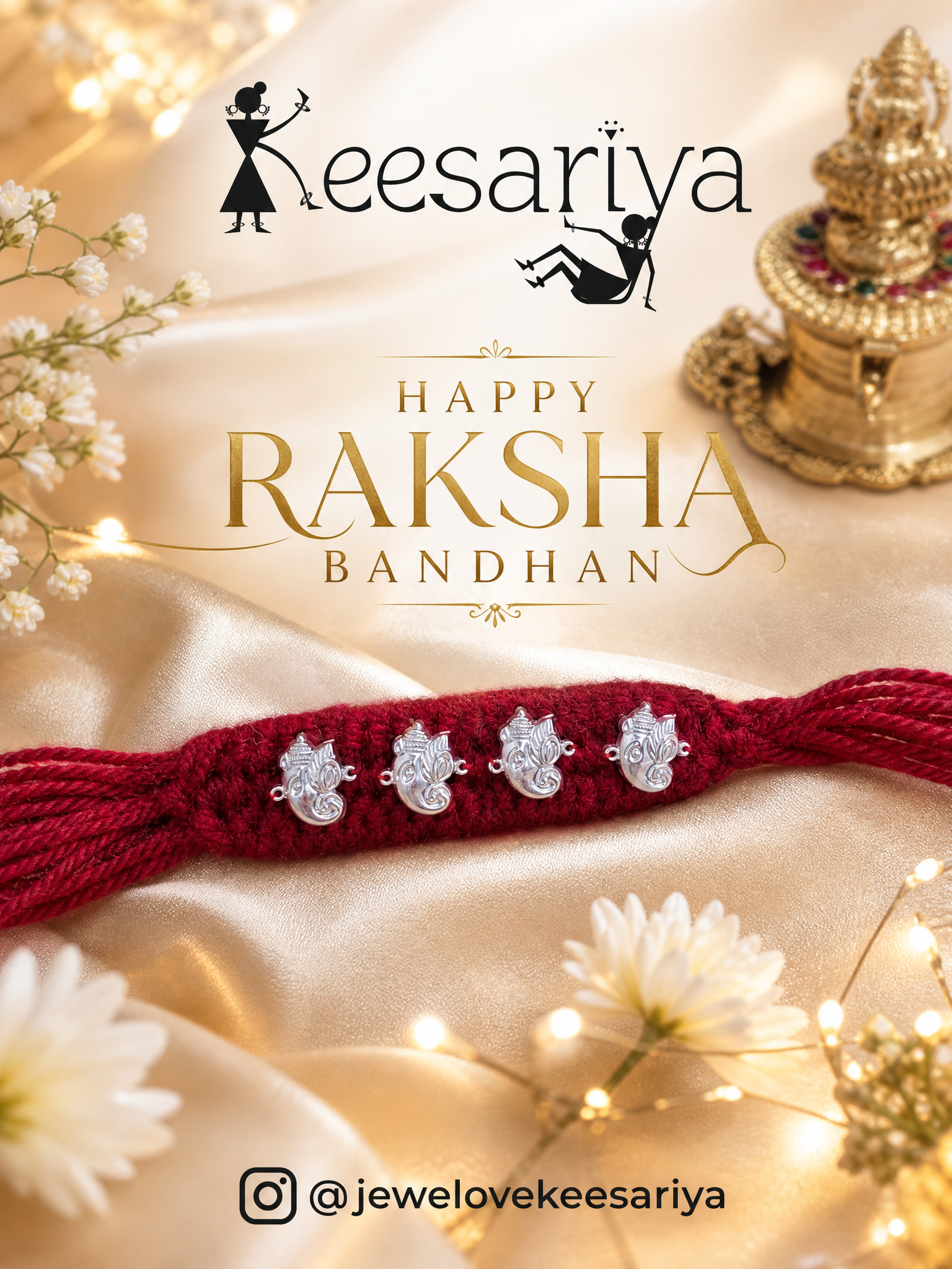 Minimal Silver Rakhi ( Purity 92.5% ) D 18