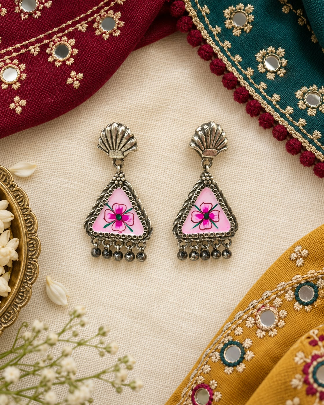 Tavisha Meenakari Earrings