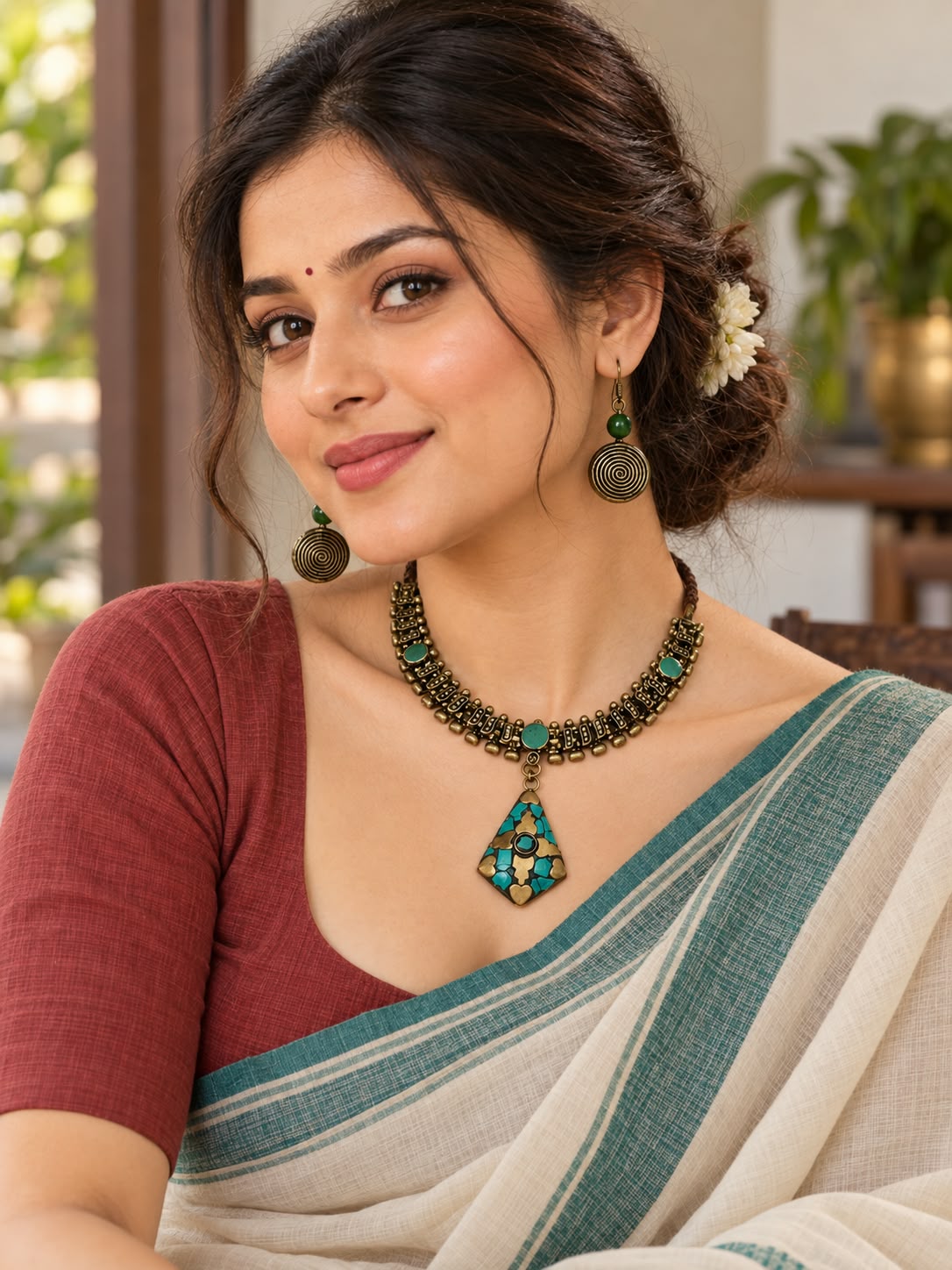 Ruhika Oxidized Necklace Set