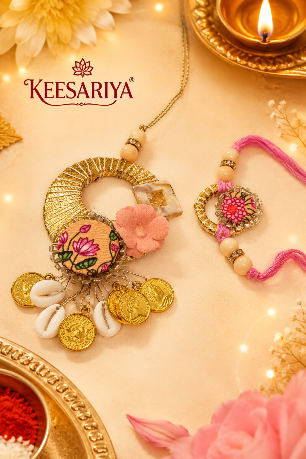 Ananya Loomba Couple Rakhi Sets