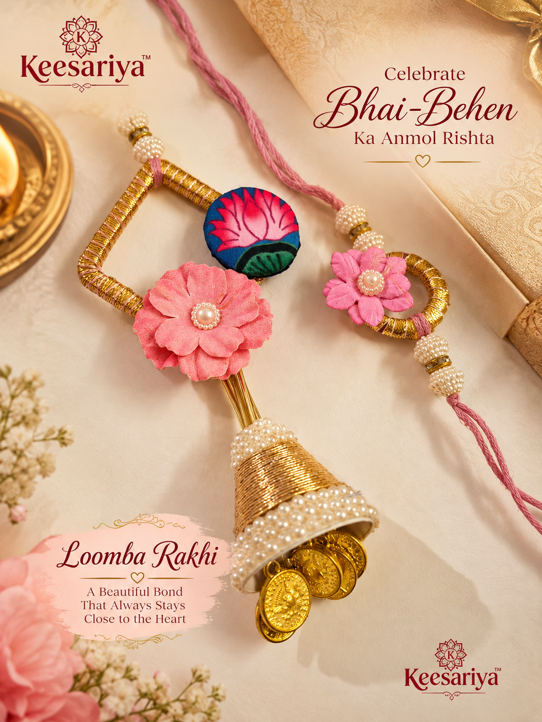 Handmade Couple Rakhi 2026