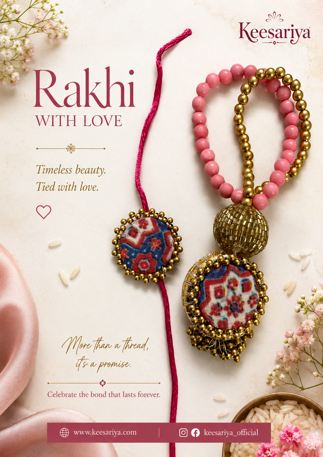 Sneh LUXE Loomba Rakhi sets