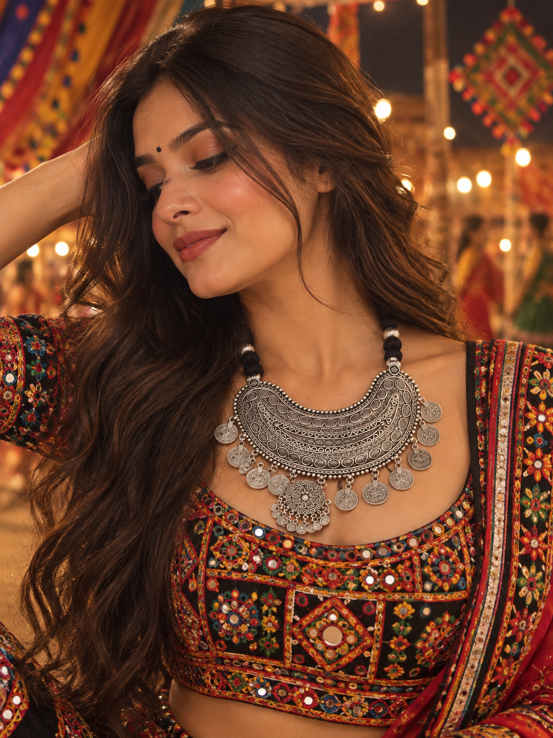 Dilruba Afghani Pendant Set
