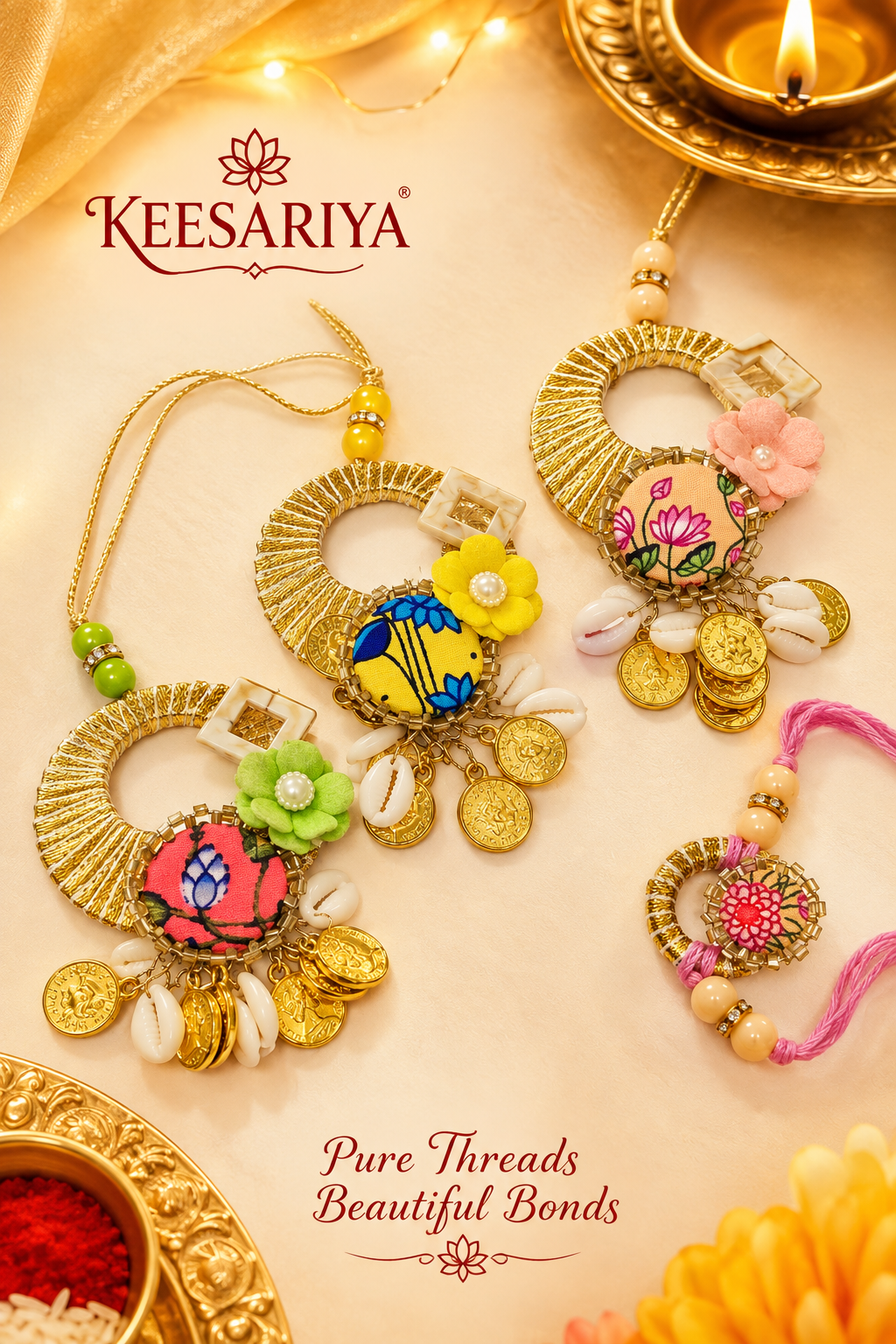 Ananya Loomba Couple Rakhi Sets