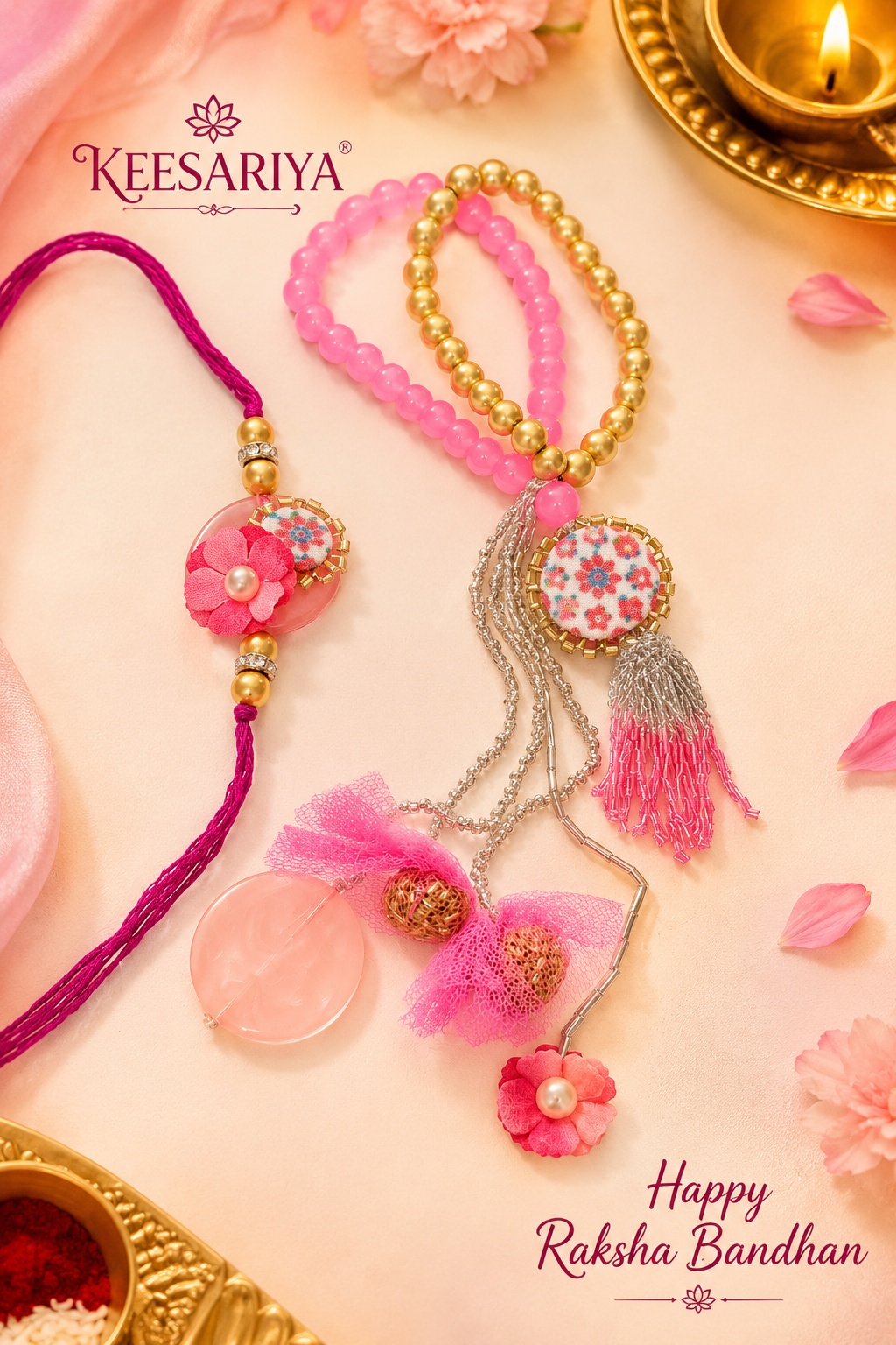 Shanaya LUXE Loomba Rakhi sets