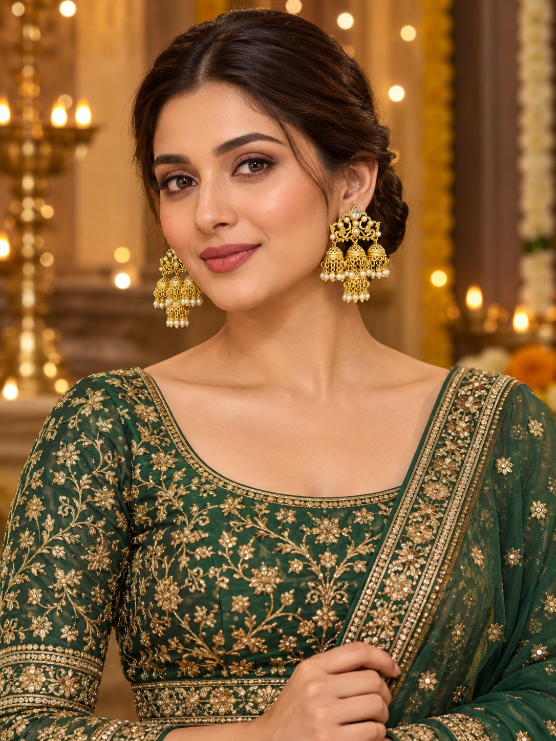 Aarna Gold Earrings