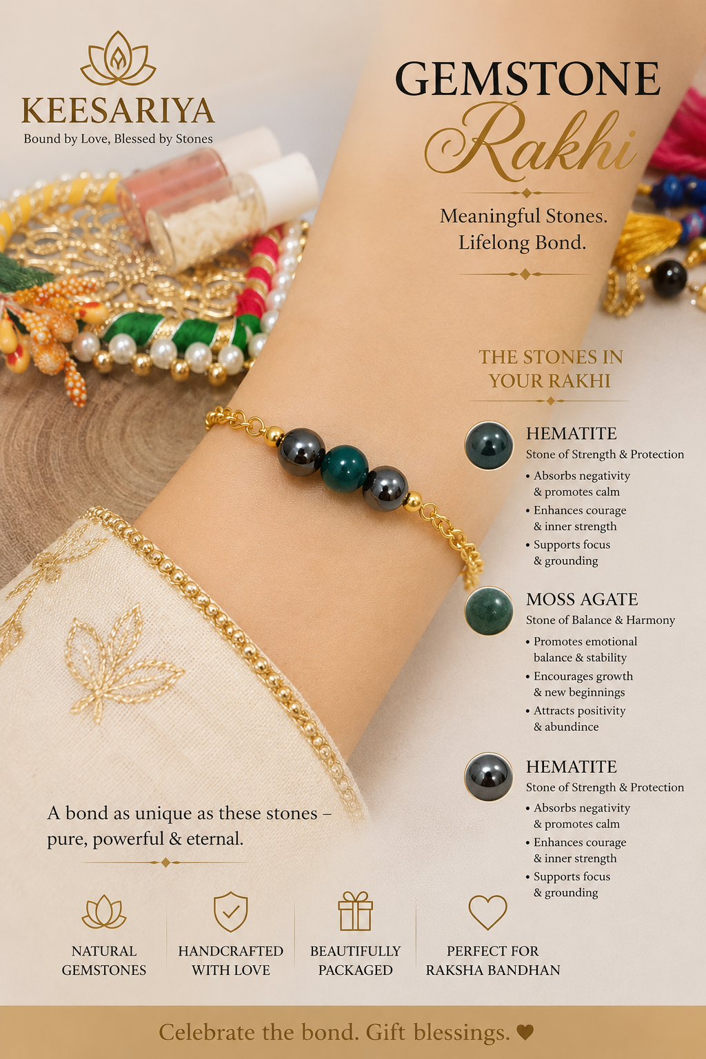 Love and Harmony Healing Rakhi
