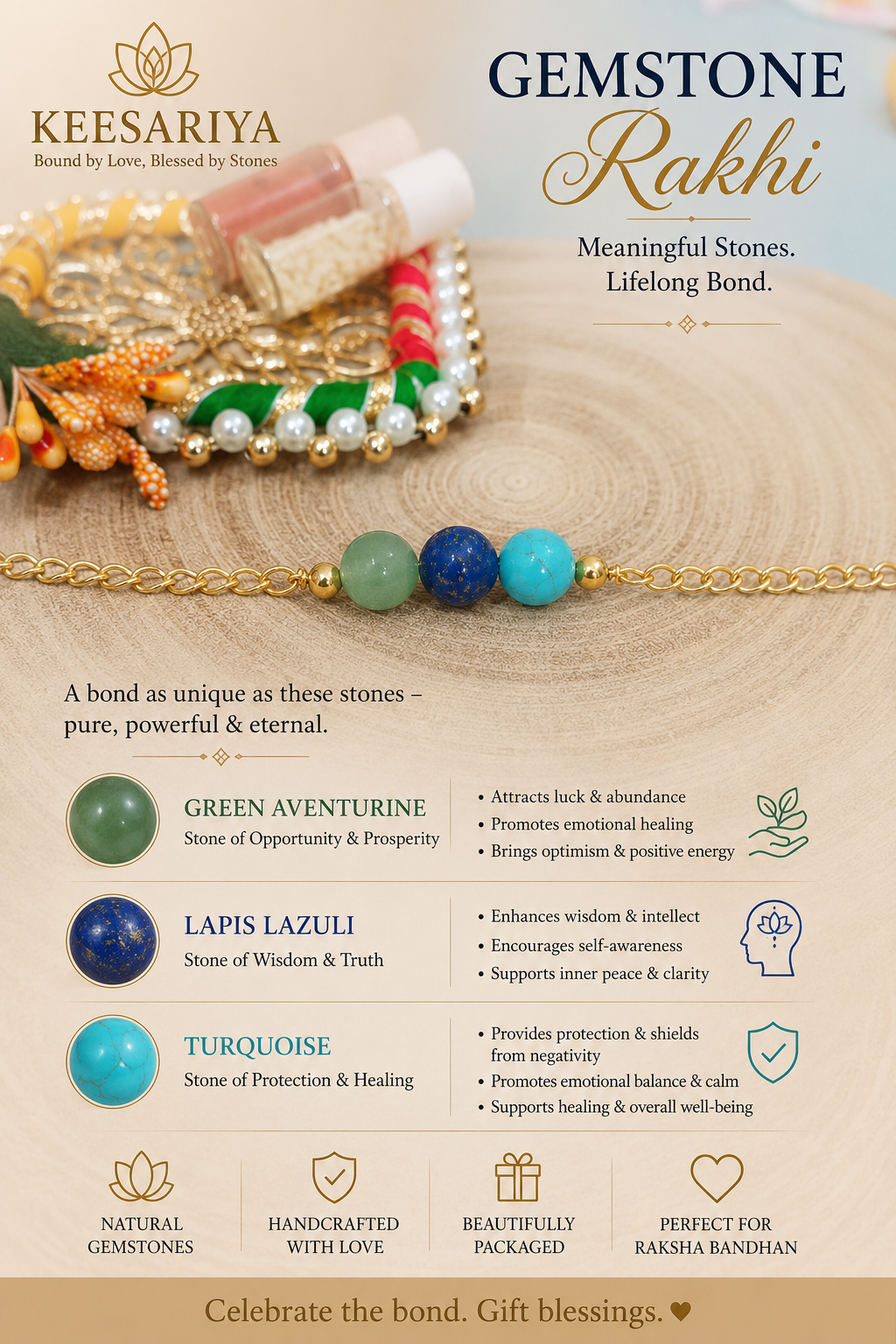 Positive Energry Healing Rakhi