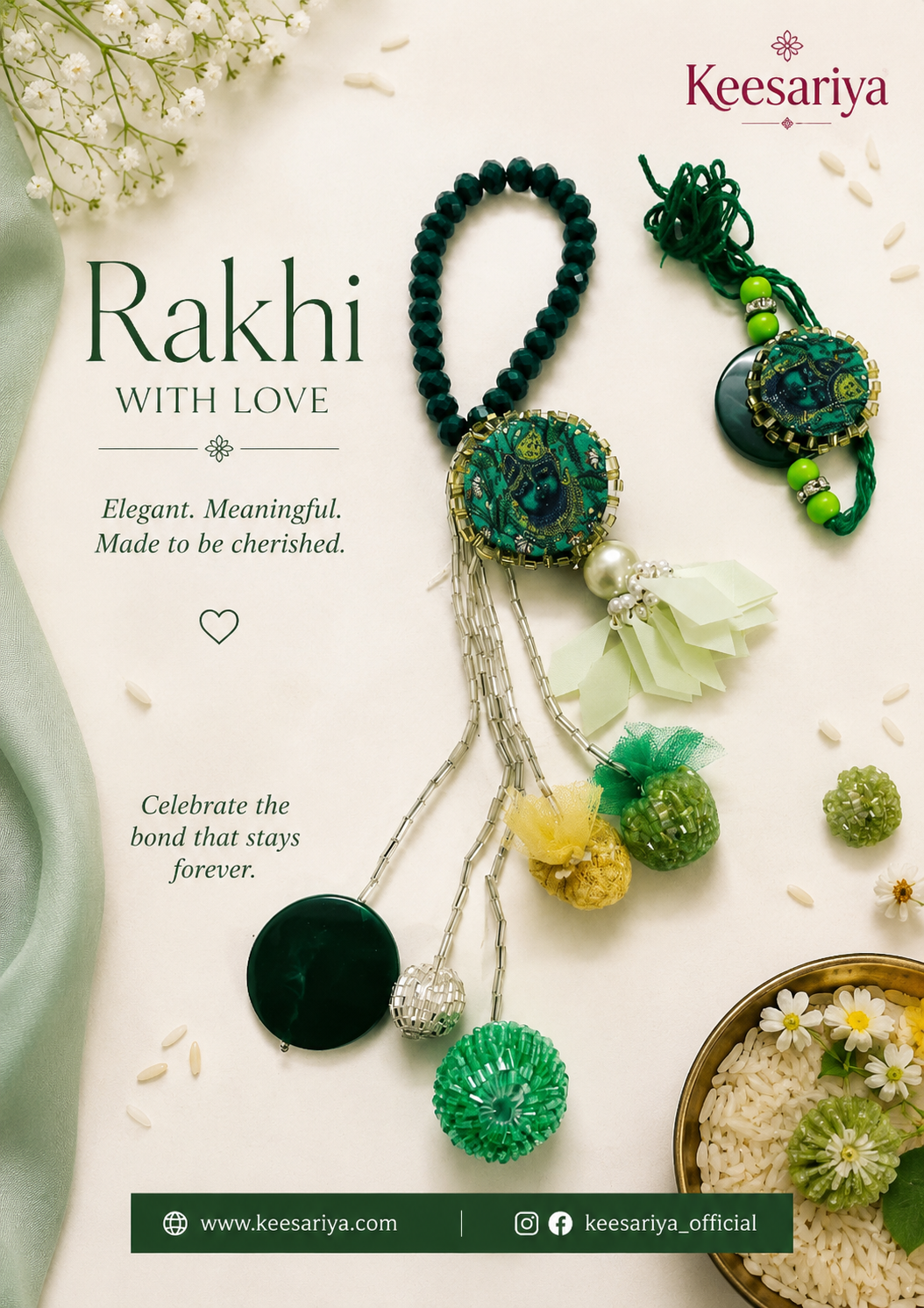 Pavitra LUXE Loomba Rakhi sets