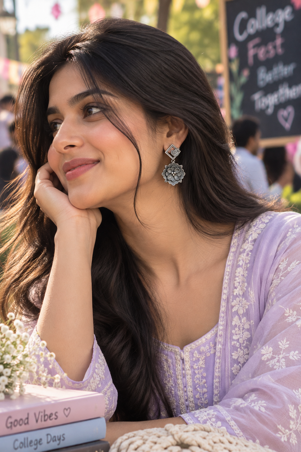 Tara Silver Look Alike Earrings