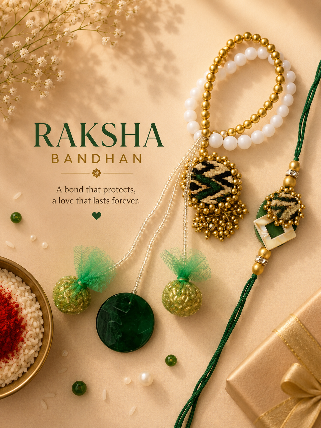 Lavanya LUXE Loomba Rakhi sets