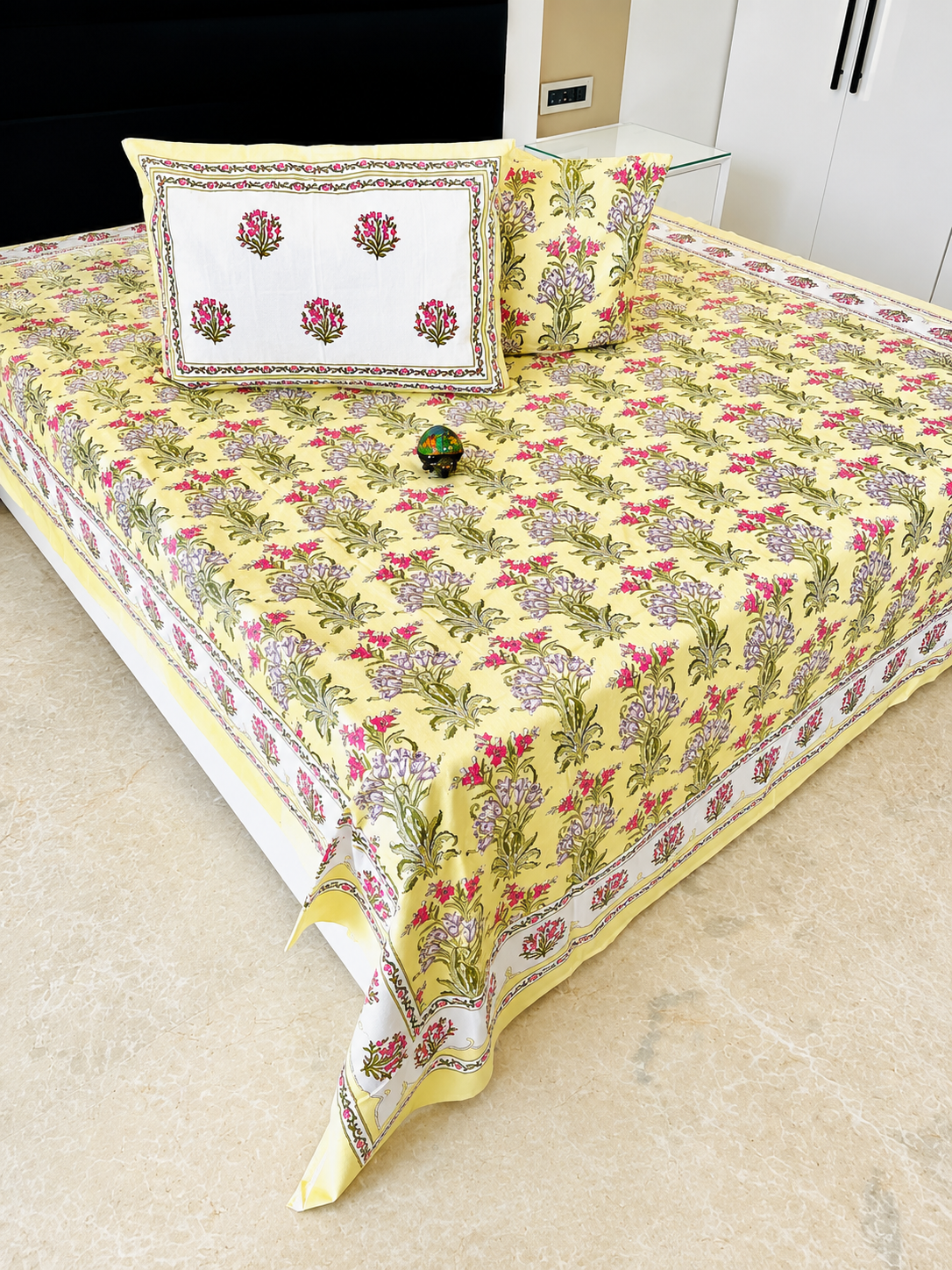 Sutra Jumbo King Bedsheet Set |110x110 inches | 100% Cotton  •  Jumbo King Bedsheet Set |110x110 inches | 100% Cotton