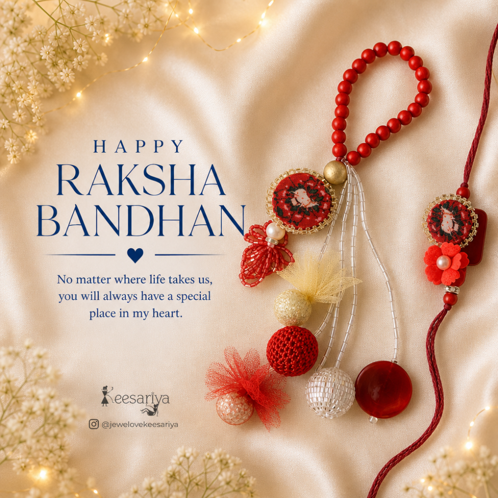 Red Lavanya LUXE Loomba Rakhi sets