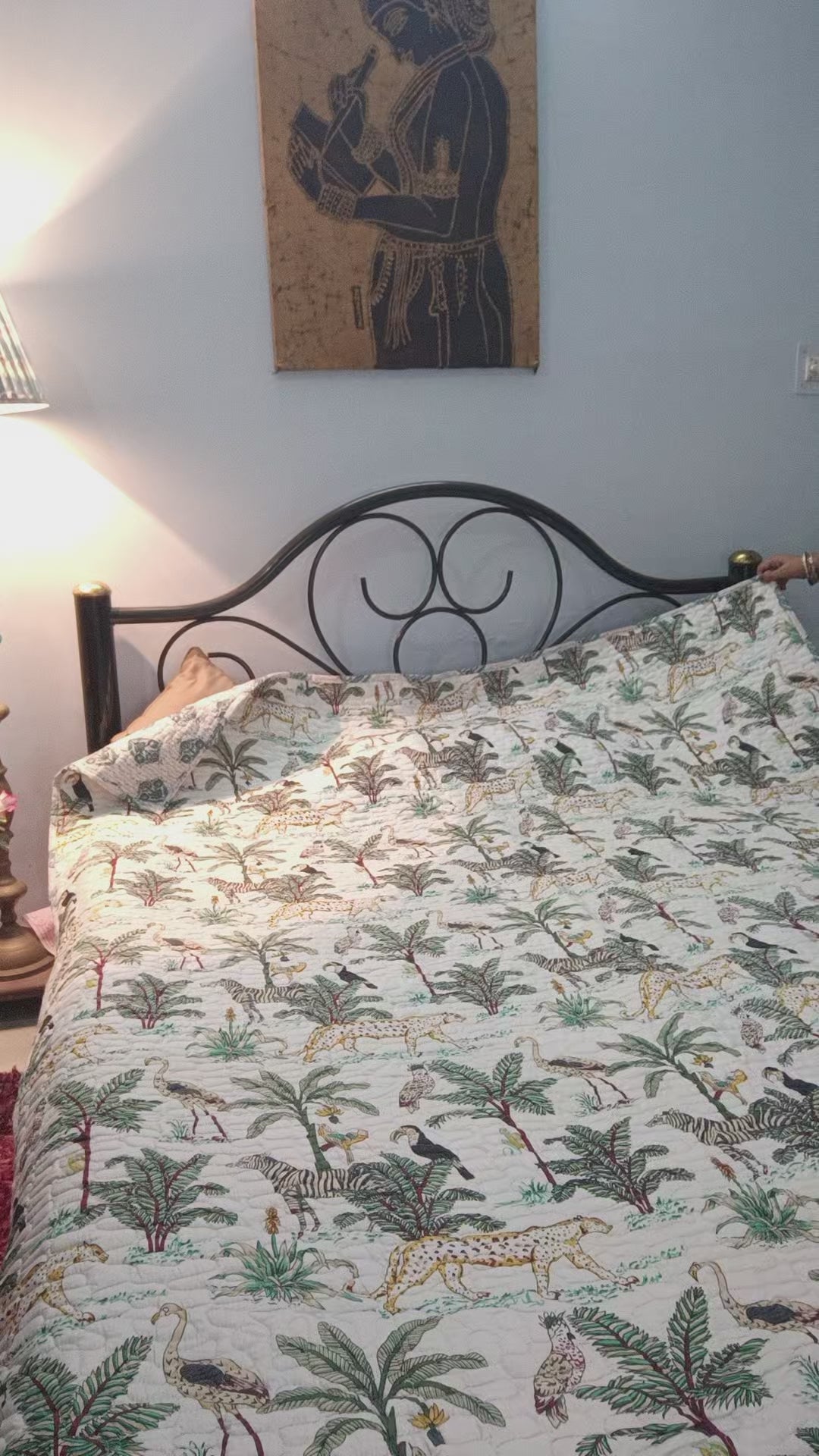 Nirali Quilted Reversible Comforter - Queen Bed